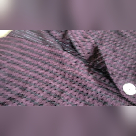 Michael Taylor Button Up Short Sleeve Shirt Purple Size 20. - Picture 3 of 12